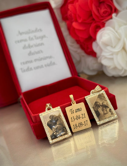 Dije placa personalizada