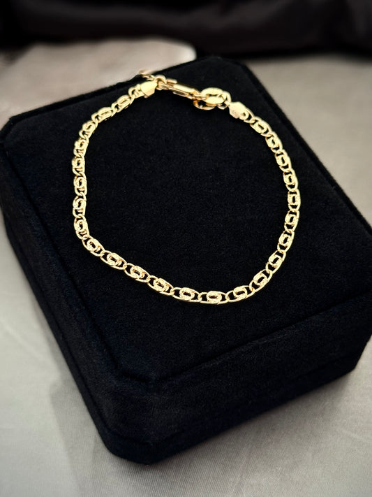 Pulsera caracol 3mm de 18cms