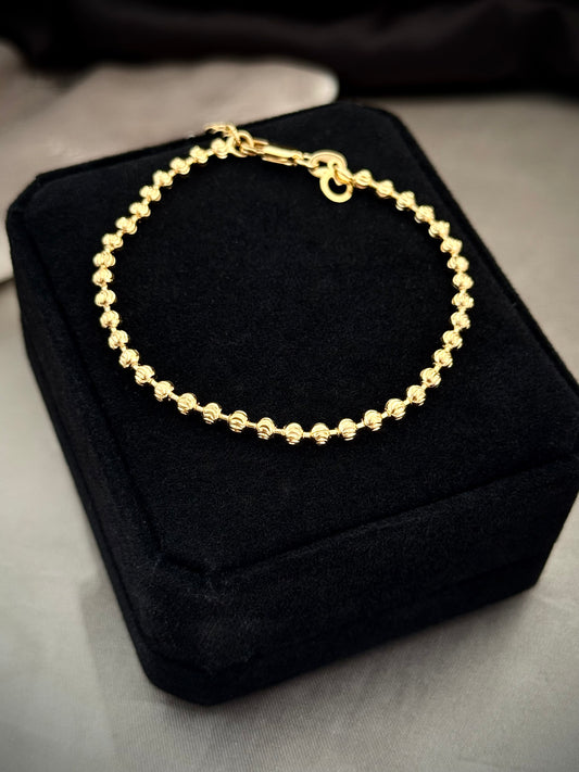 Pulsera Militar diamantada 3mm 18cms