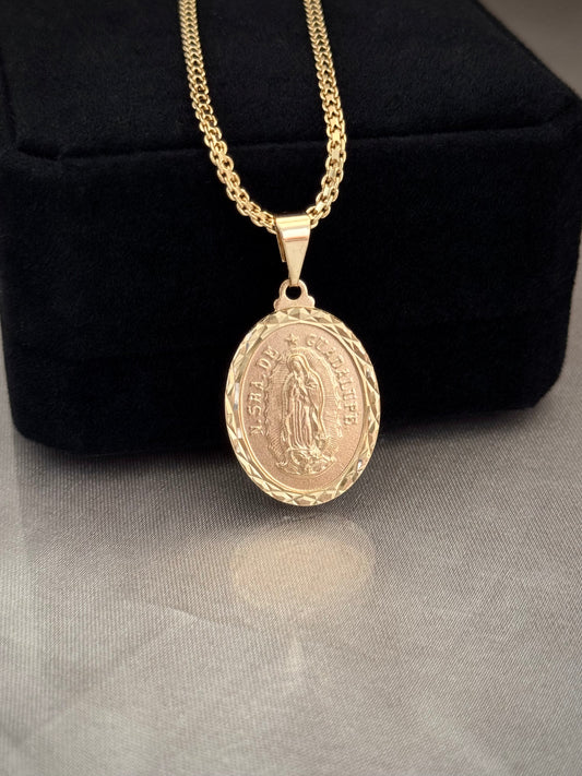 Dije Virgen de Guadalupe Diamantada